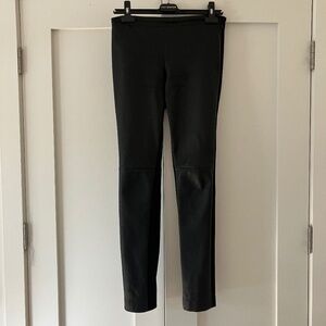 AKRIS Punto Leather Leggings - Size 4